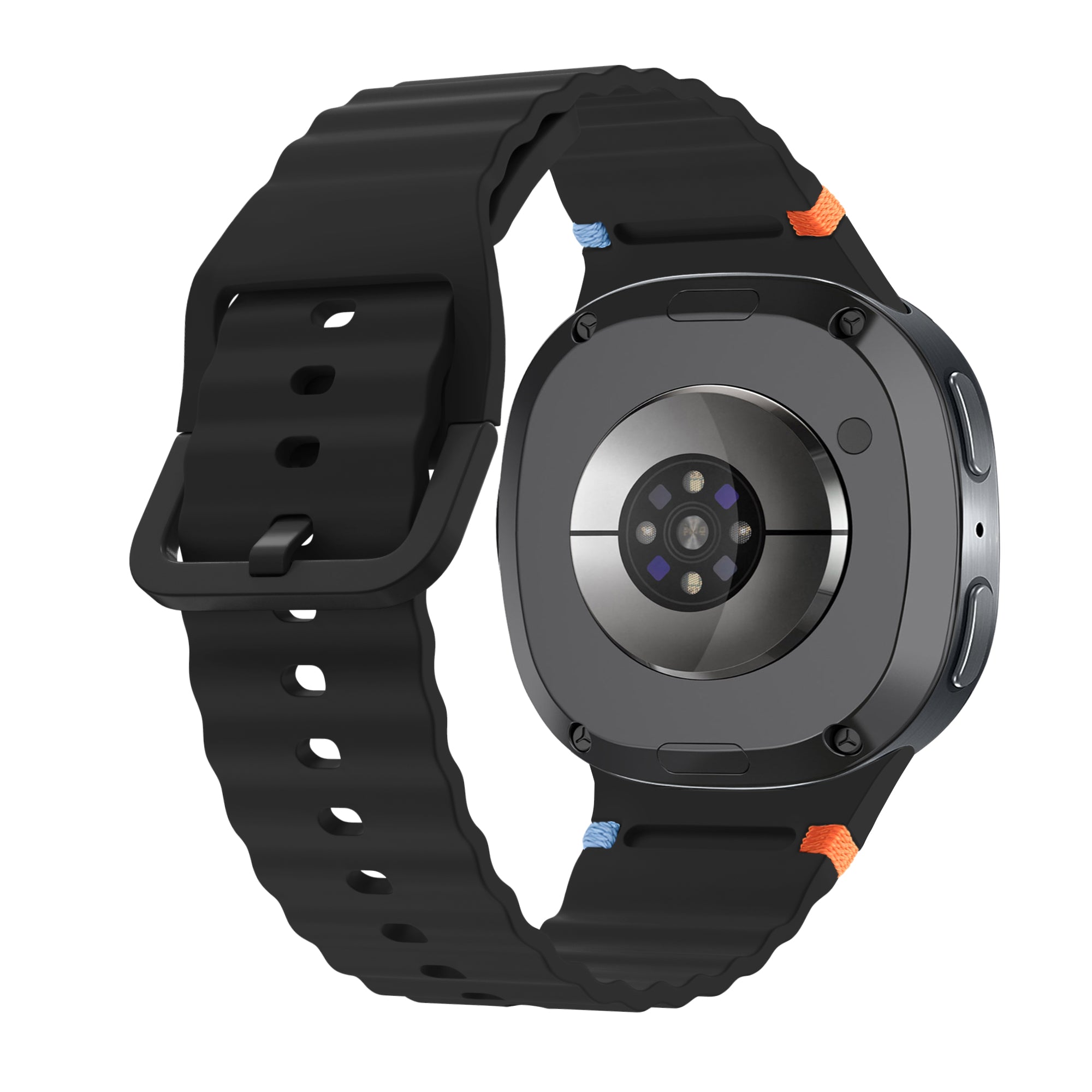 Samsung Galaxy Watch 8 Classic Wave Silicone Strap (Black)