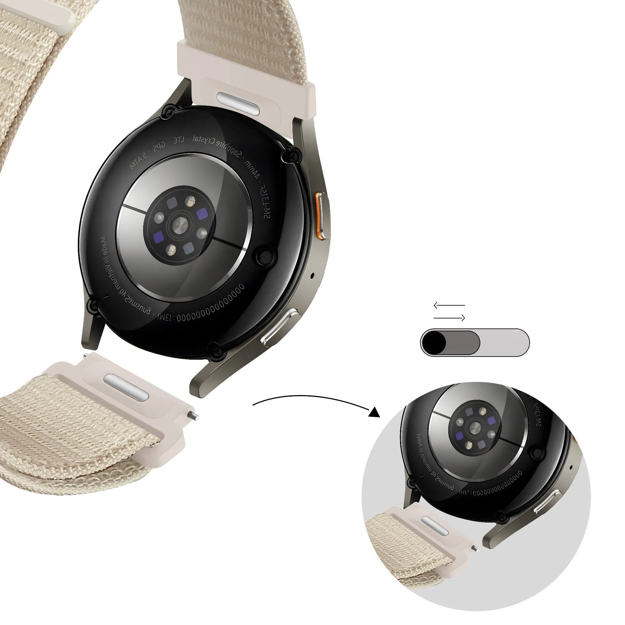 Bandz Polar Ignite 3 Nylon Strap 'Easy Fit' (Starlight)
