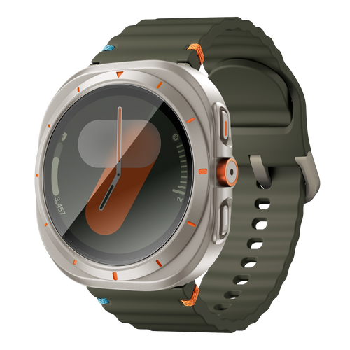 Bandz Samsung Galaxy Watch 7 - 44mm Square PC Case with Glass (Titanium)