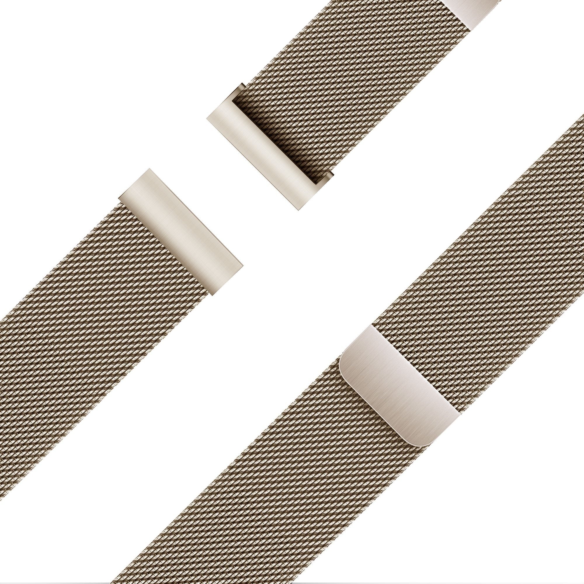 Bandz Amazfit Active 2 Milanese Loop Strap (Champagne)