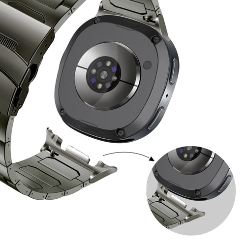 Bandz Samsung Galaxy Watch 8 Classic Titanium Strap 'Deluxe' (Graphite)