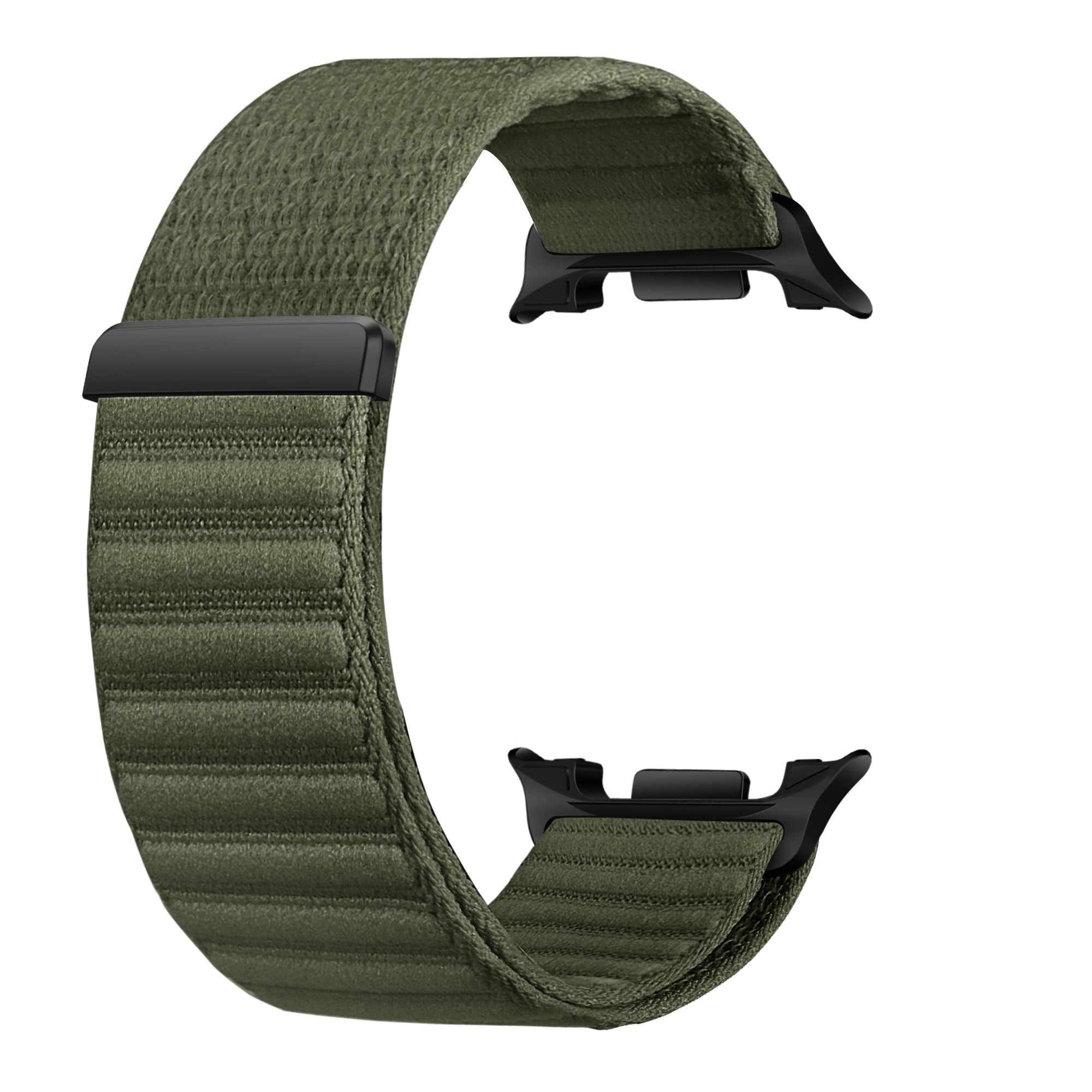 Samsung Galaxy Watch 8 Classic Wave Nylon Strap (Dark Green)