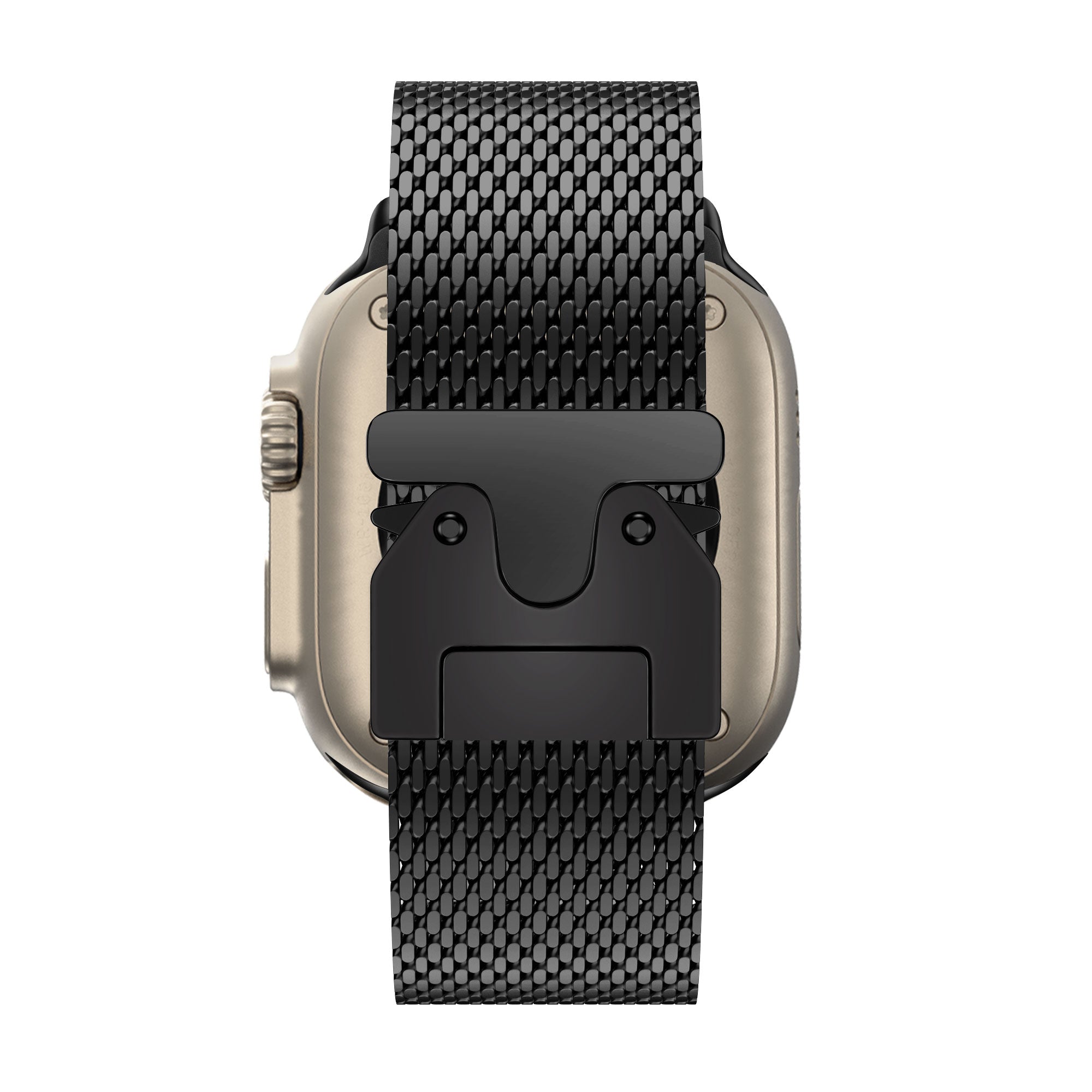 Bandz Apple Watch Milanese Loop Strap with P-Buckle (Black)