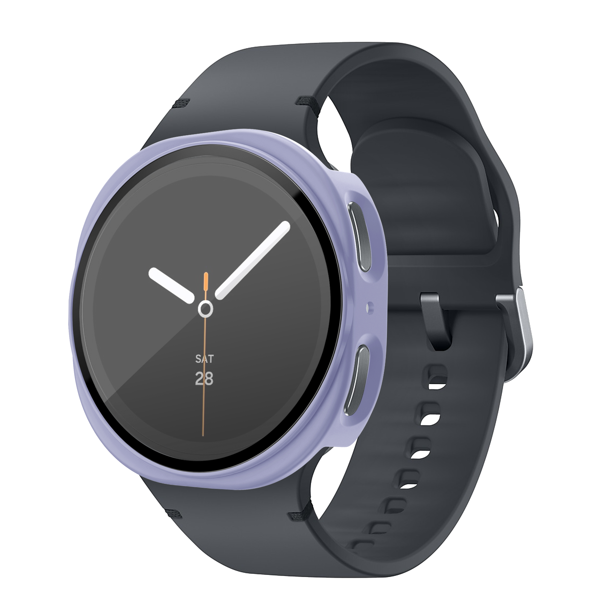 Bandz Samsung Galaxy Watch 8 - 40mm PC Cover with Glass (Purple)