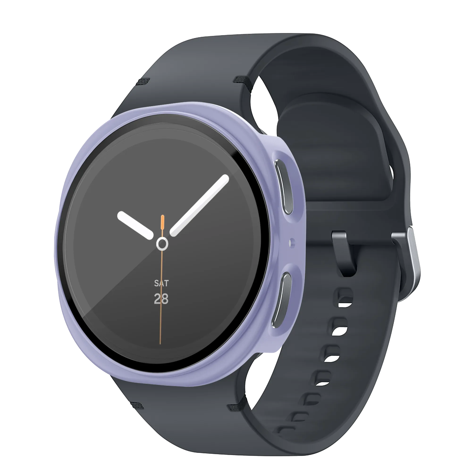 Bandz Samsung Galaxy Watch 8 - 40mm PC Cover with Glass (Purple)