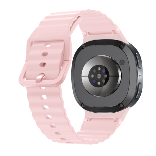 Samsung Galaxy Watch 8 - 40mm Wave Silicone Strap (Pink)