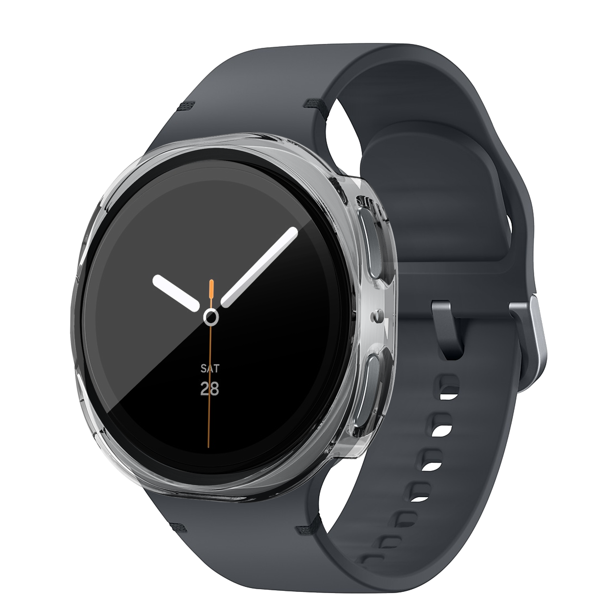Bandz Samsung Galaxy Watch 8 - 44mm PC Cover with Glass (Transparent)