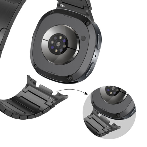 Bandz Samsung Galaxy Watch 8 Classic Titanium Strap 'One Bead' (Black)