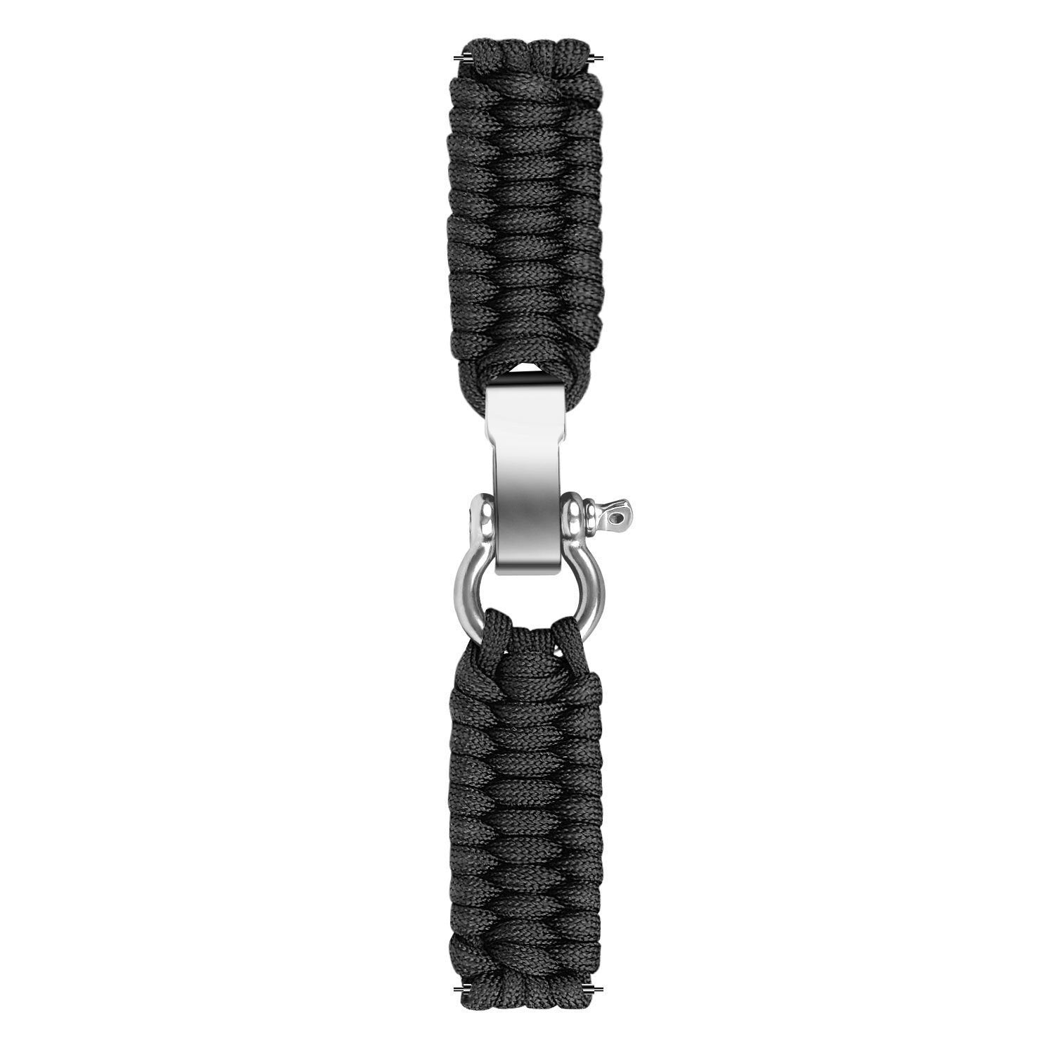 TicWatch 22mm Nylon Rope Strap (Black) 