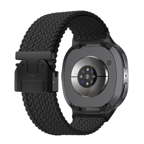 Samsung Galaxy Watch 8 - 44mm Braided Strap with P-Buckle (Black)