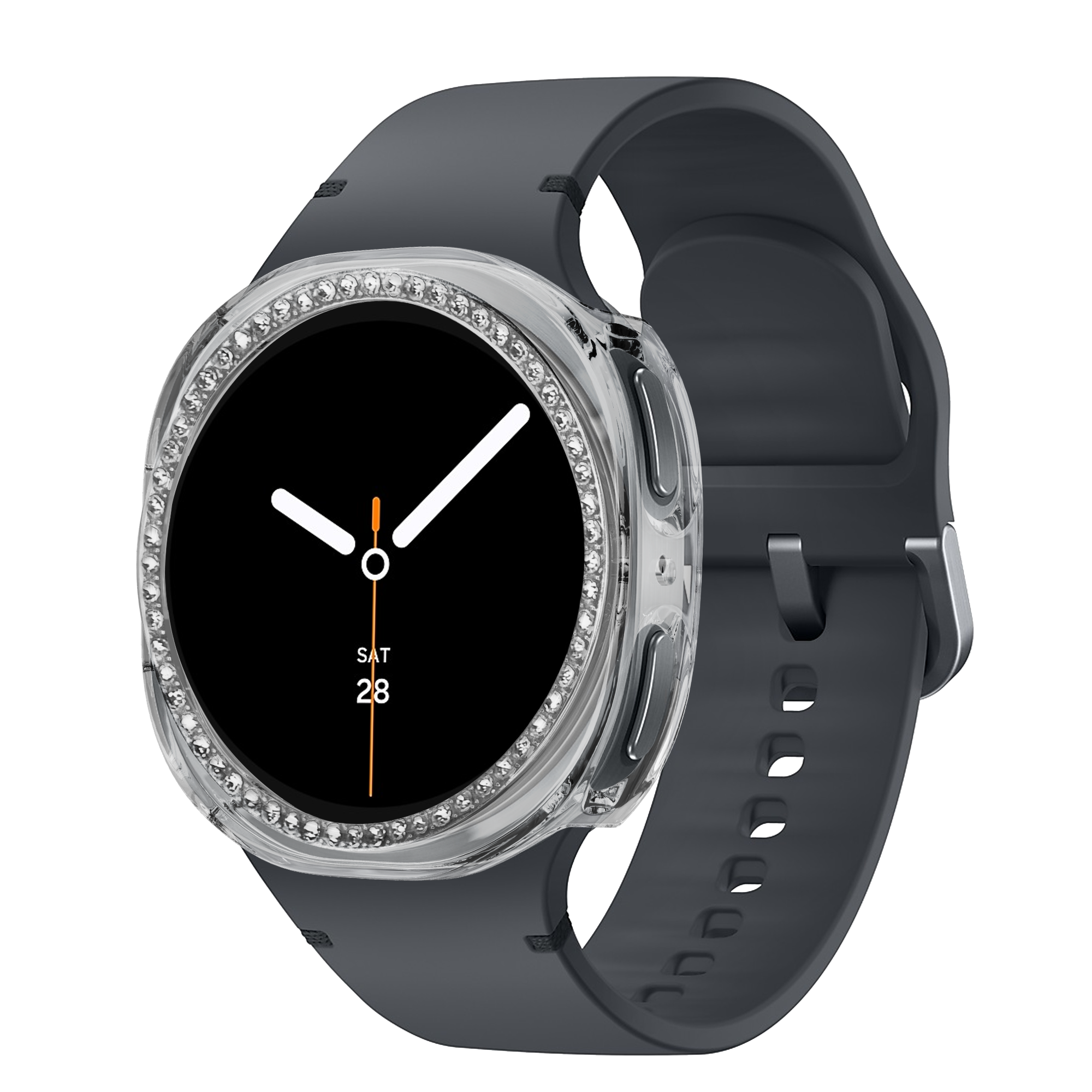 Bandz Samsung Galaxy Watch 8 - 40mm Diamond PC Case (Transparent)