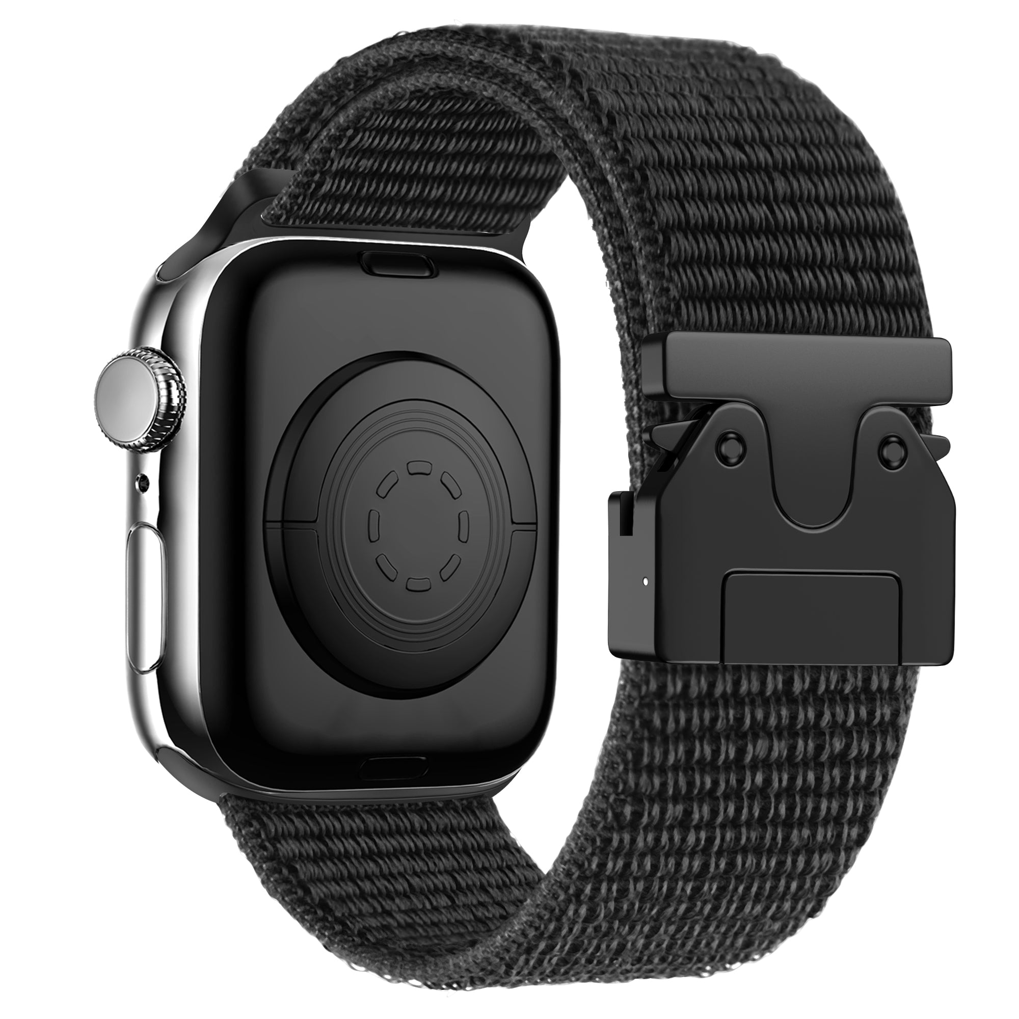 Bandz Apple Watch Nylon Strap 'Classic' with P-Buckle (Black)