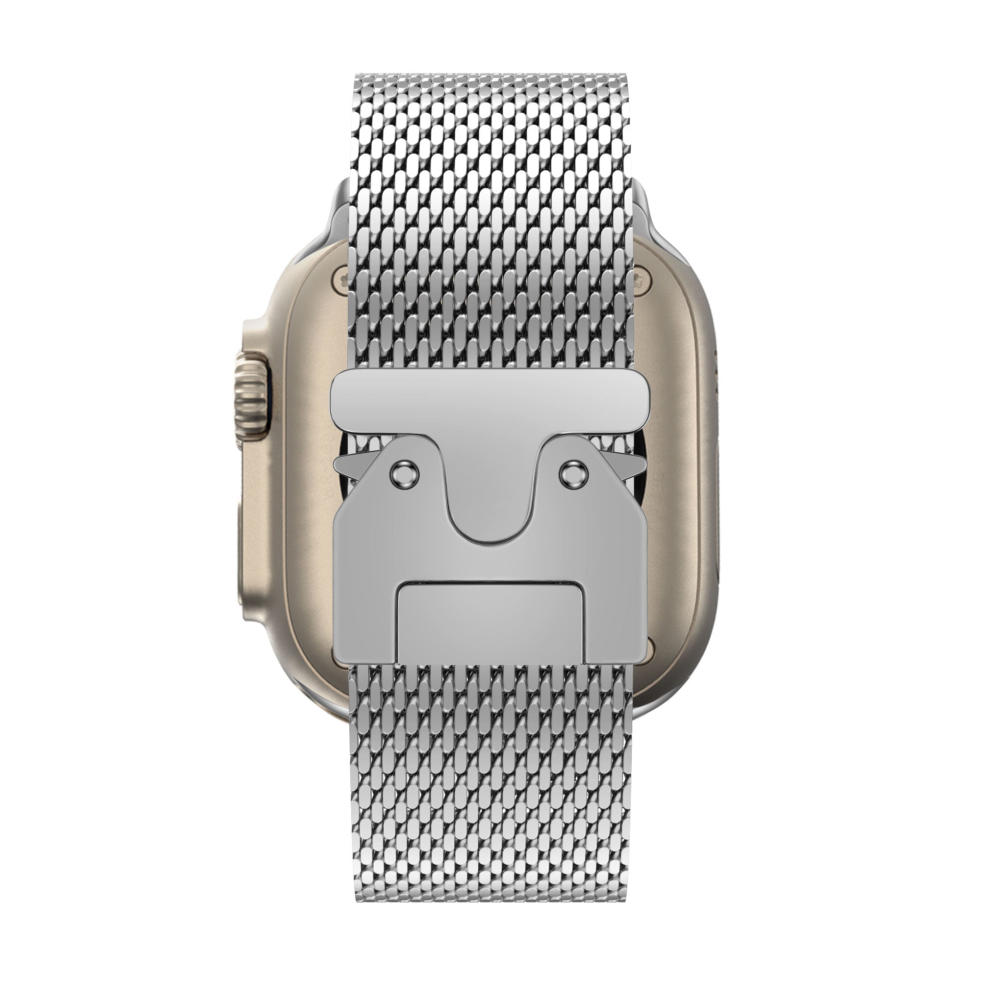 Bandz Apple Watch Milanese Loop Strap with P-Buckle (Silver)