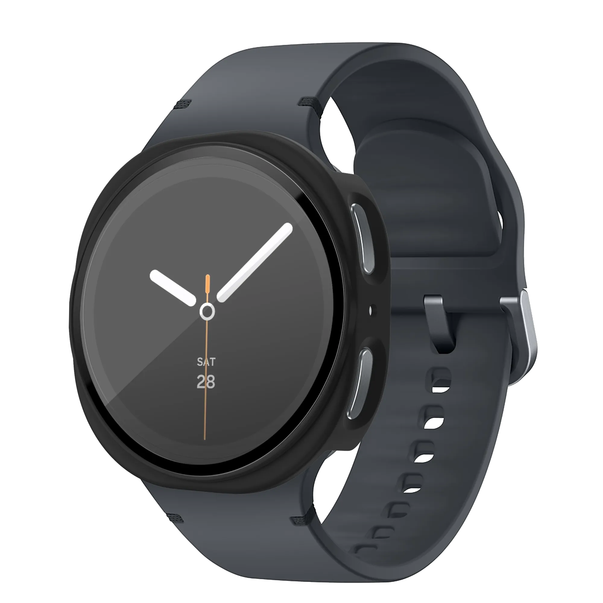 Bandz Samsung Galaxy Watch 8 - 40mm PC Cover with Glass (Black)