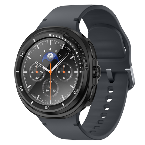 Bandz Samsung Galaxy Watch 8 Classic Bezel Cover with Glass (Black/White)