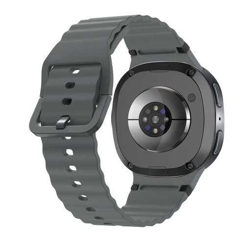 Samsung Galaxy Watch 8 - 40mm Wave Silicone Strap (Dark Grey)