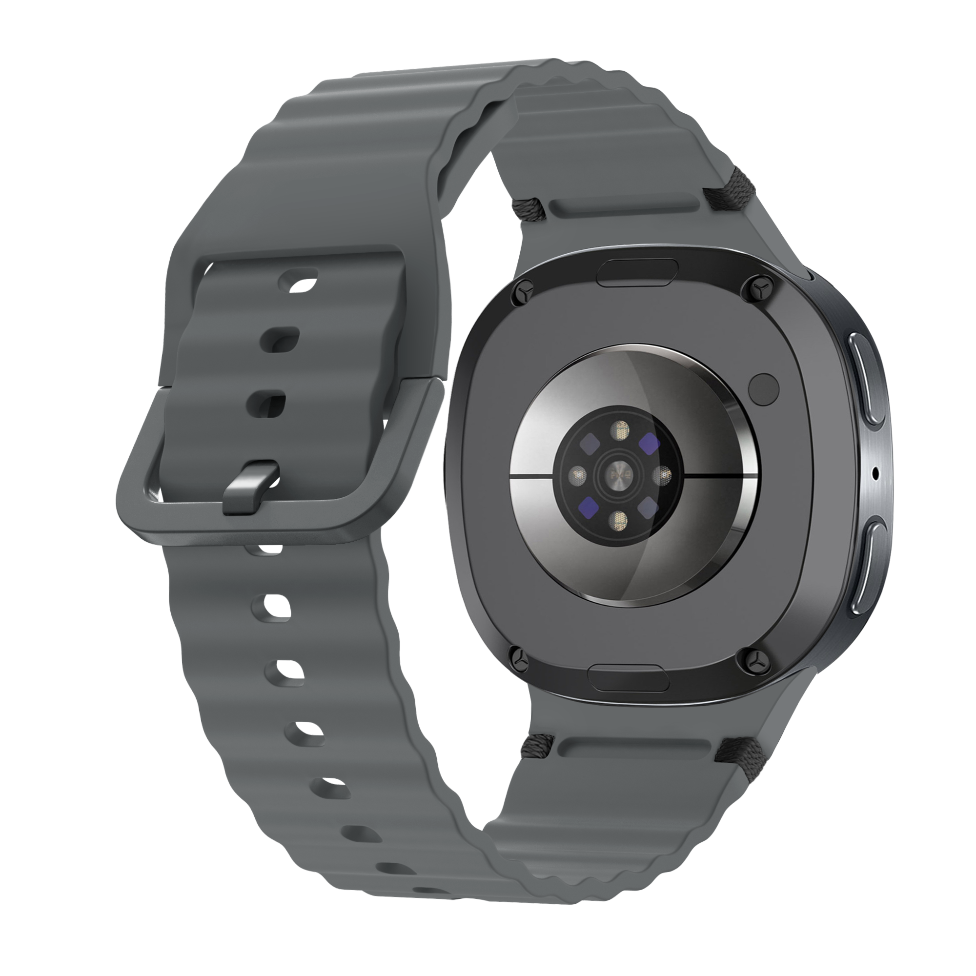 Samsung Galaxy Watch 8 - 40mm Wave Silicone Strap (Dark Grey)