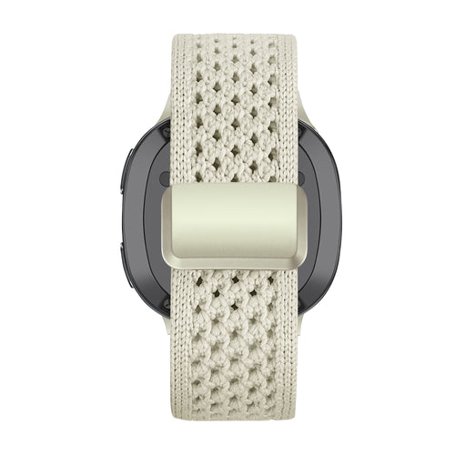 Bandz Samsung Galaxy Watch 8 - 44mm Vintage Nylon Strap (Starlight)
