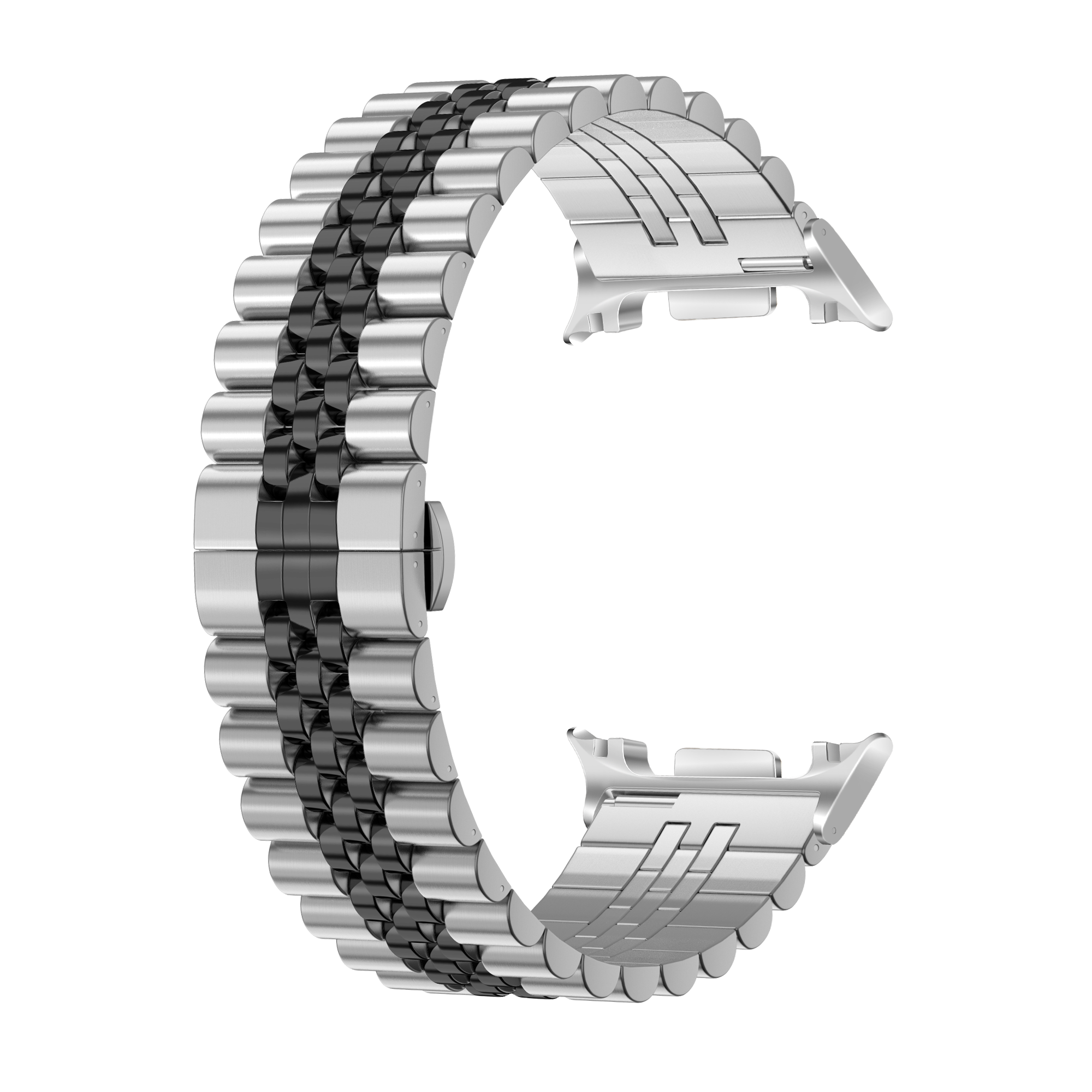 Samsung Galaxy Watch 8 - 40mm Jubilee Steel Strap (Silver/Black)