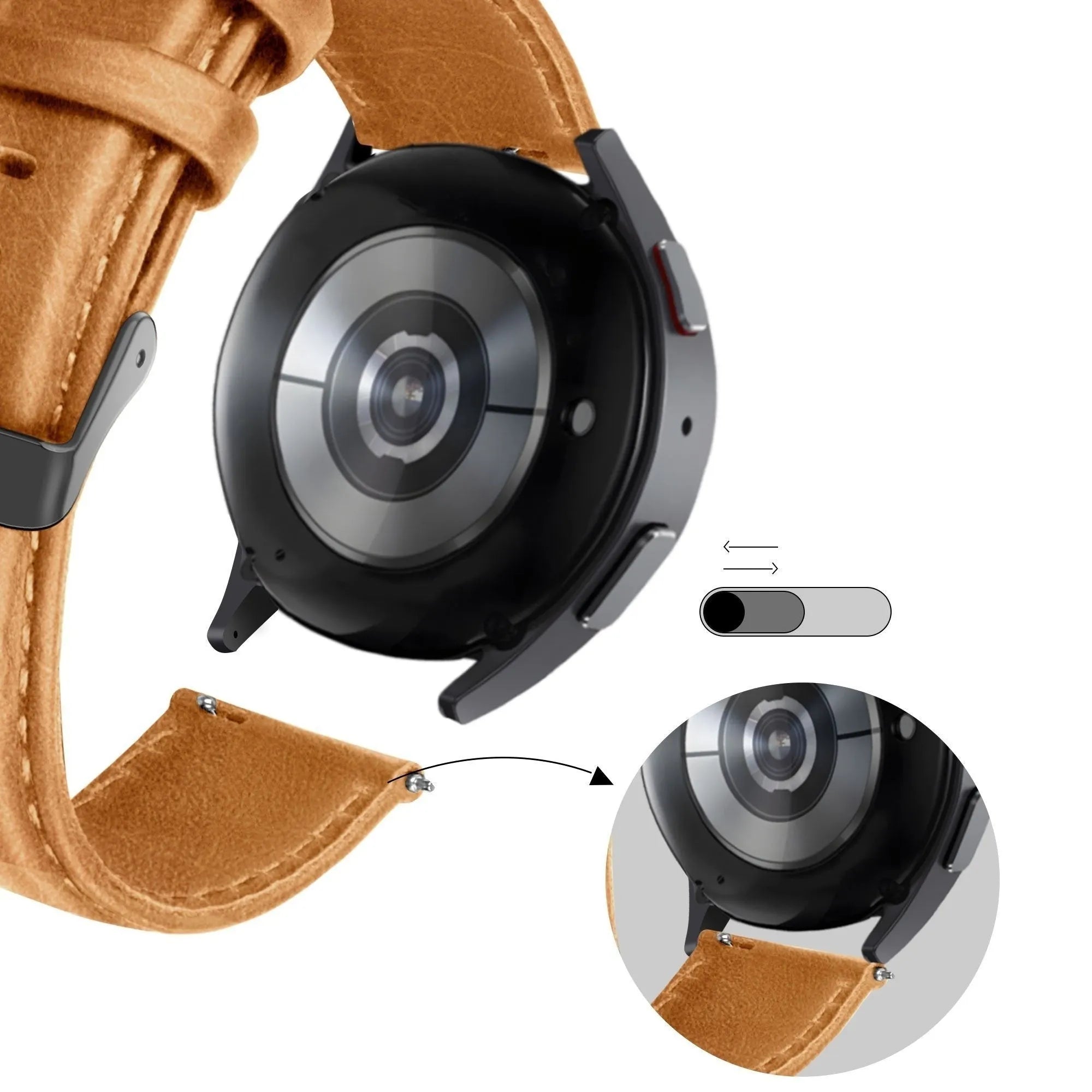 Honor Watch GS 4 Leather Strap 'Classic' (Brown)
