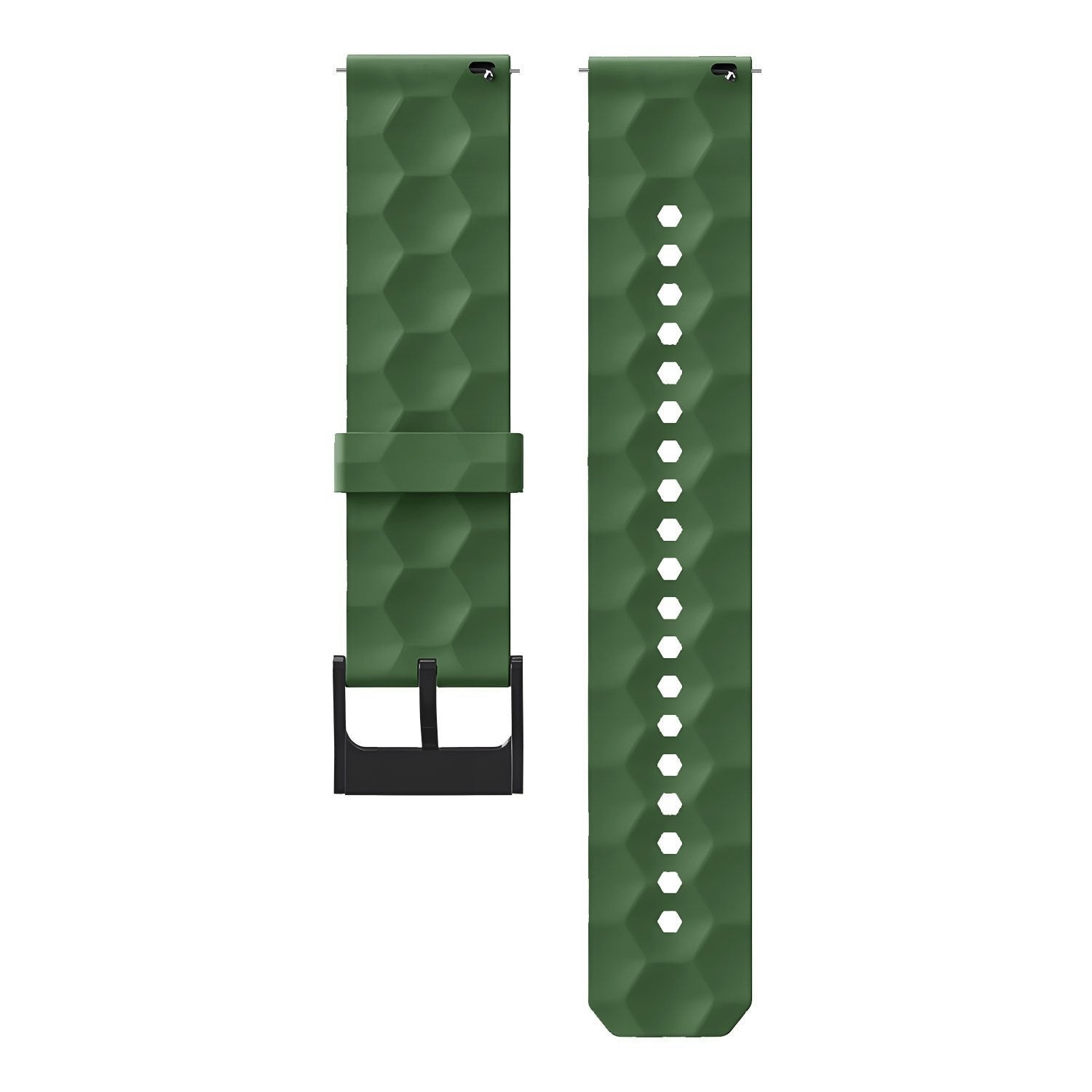 Redmi Watch 5 Lite Silicone Hexa Strap (Army Green)