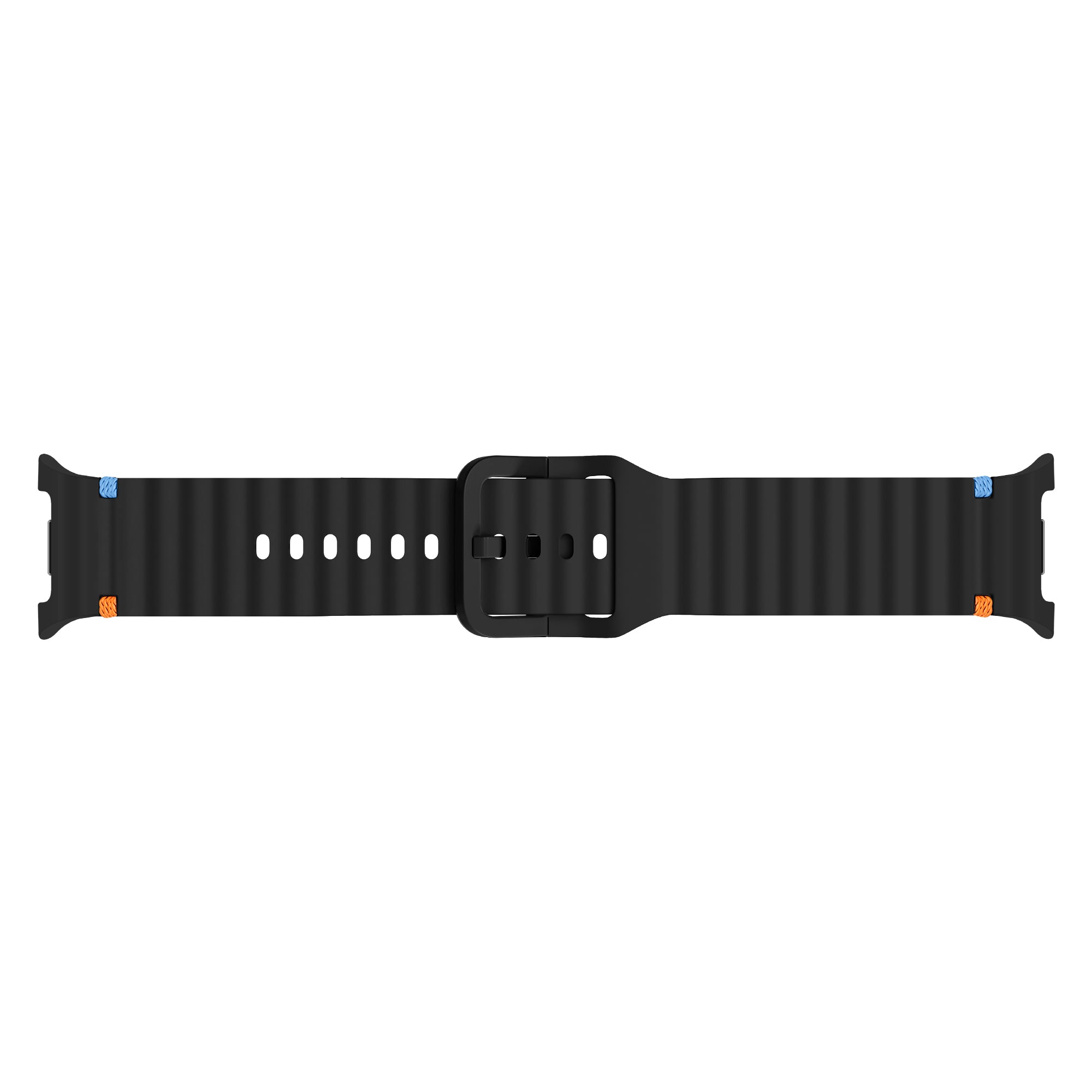 Samsung Galaxy Watch 8 Classic Wave Silicone Strap (Black)