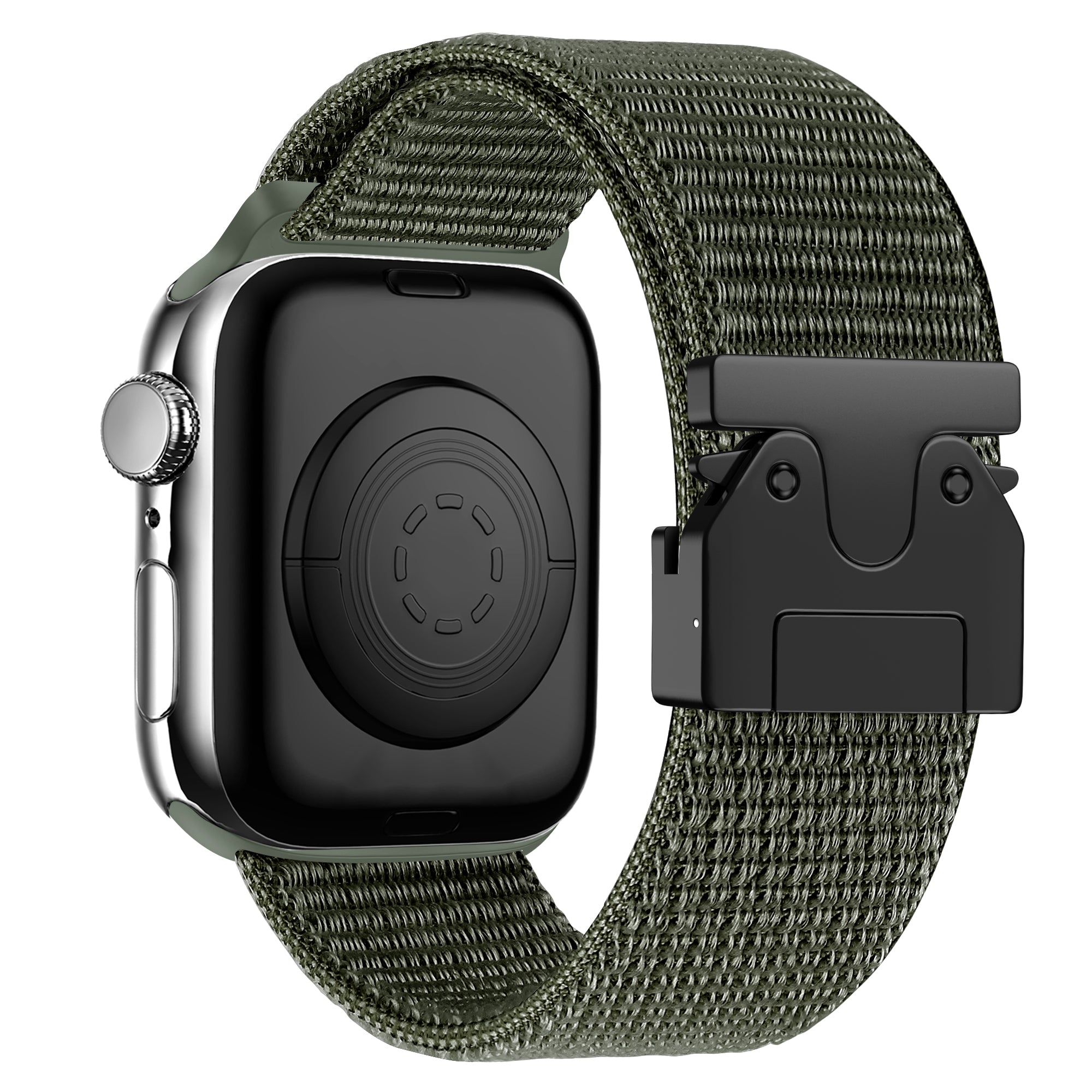 Bandz Apple Watch Nylon Strap 'Classic' with P-Buckle (Army Green)