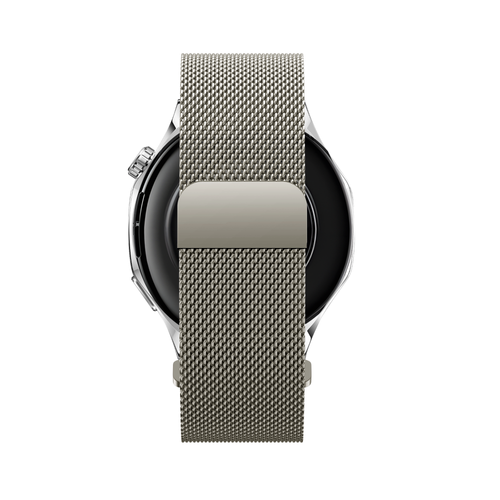 Bandz Amazfit Active 3 Premium Milanese Strap 'Easy Fit' (Starlight)