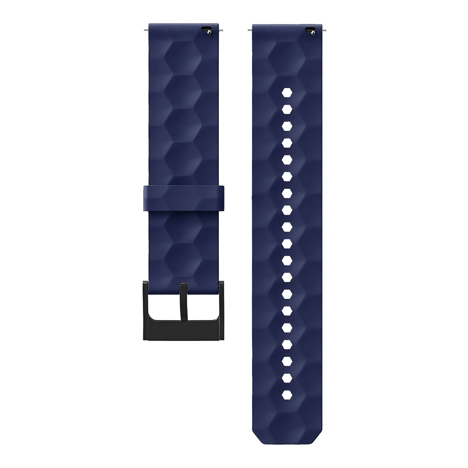 Oppo Watch X Silicone Hexa Strap (Dark Blue)