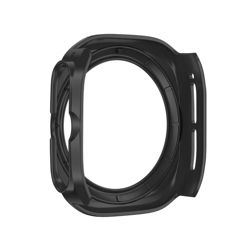 Bandz Samsung Galaxy Watch Ultra Bezel PC Case (Black with Orange)