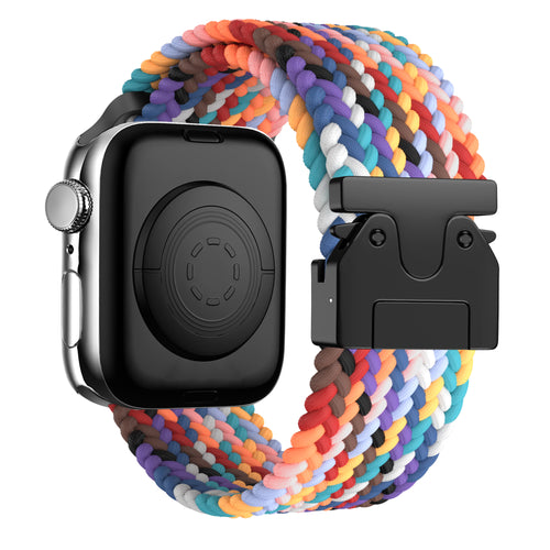 Bandz Apple Watch Ultra Braided Strap P-Buckle (Rainbow)