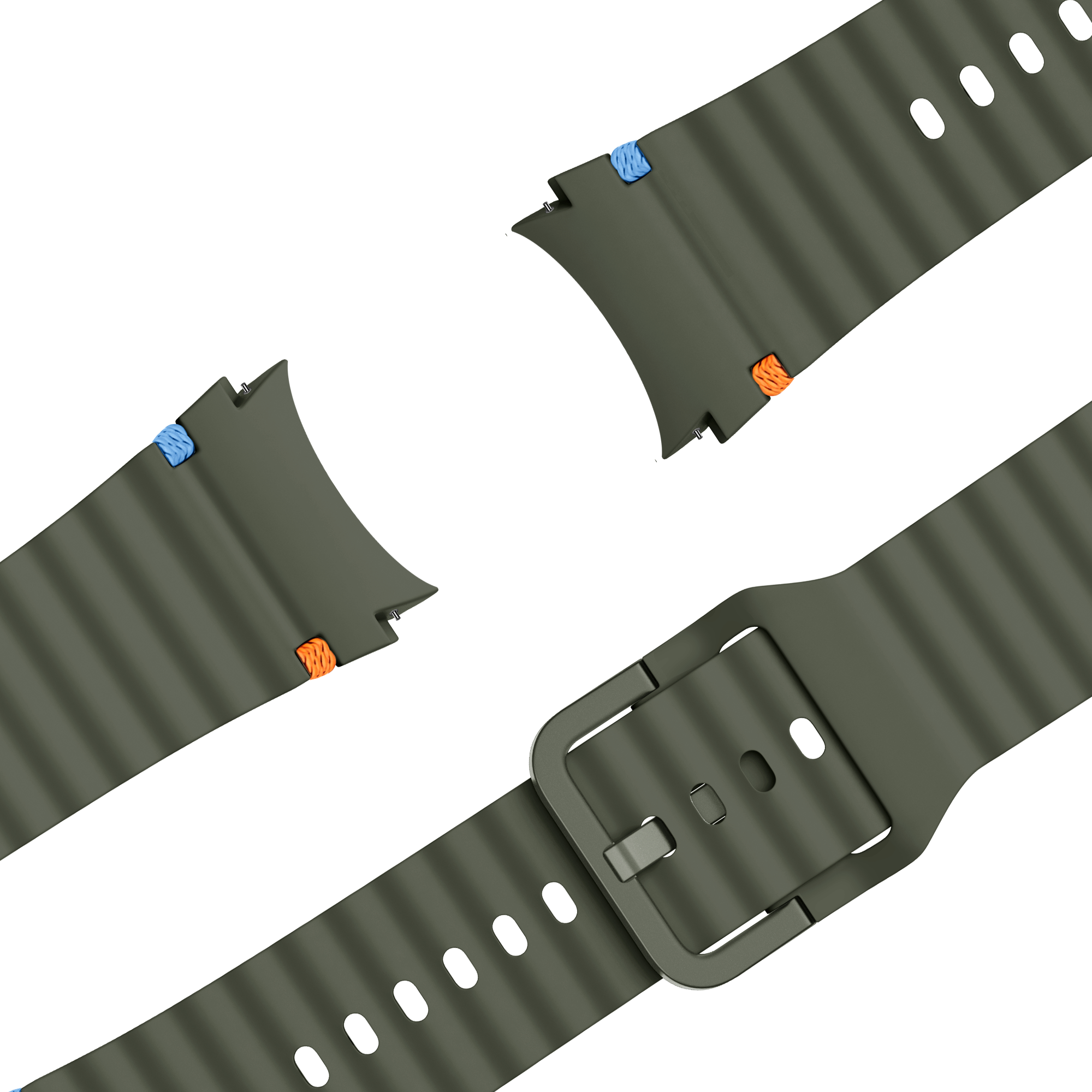 Bandz Samsung Galaxy Watch 6 - 40mm Wave Strap 'Easy Fit' (Green)