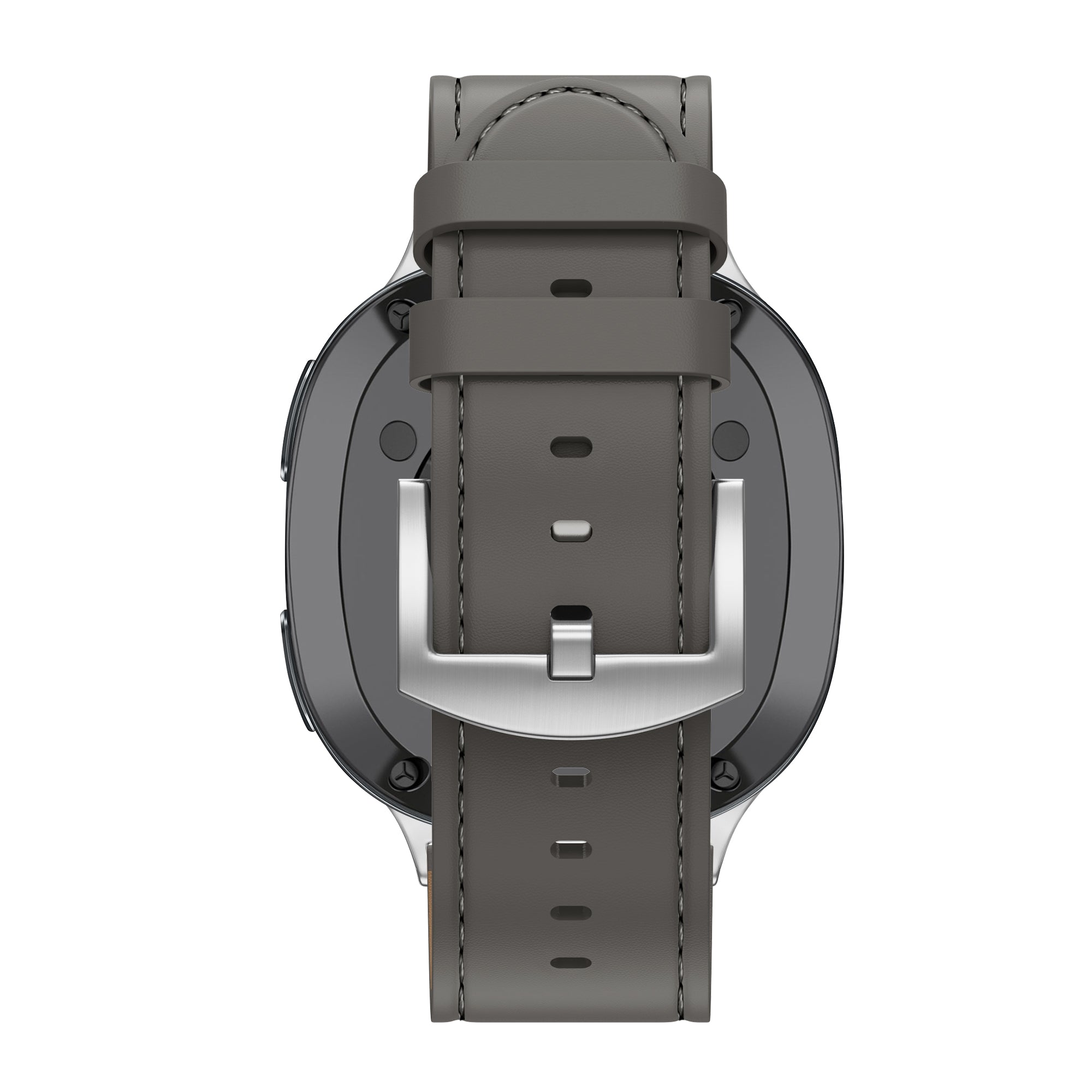 Bandz Samsung Galaxy Watch 8 - 44mm Leather Strap 'Classic' (Dark Grey)
