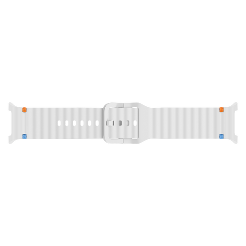 Samsung Galaxy Watch 8 - 40mm Wave Silicone Strap (White)