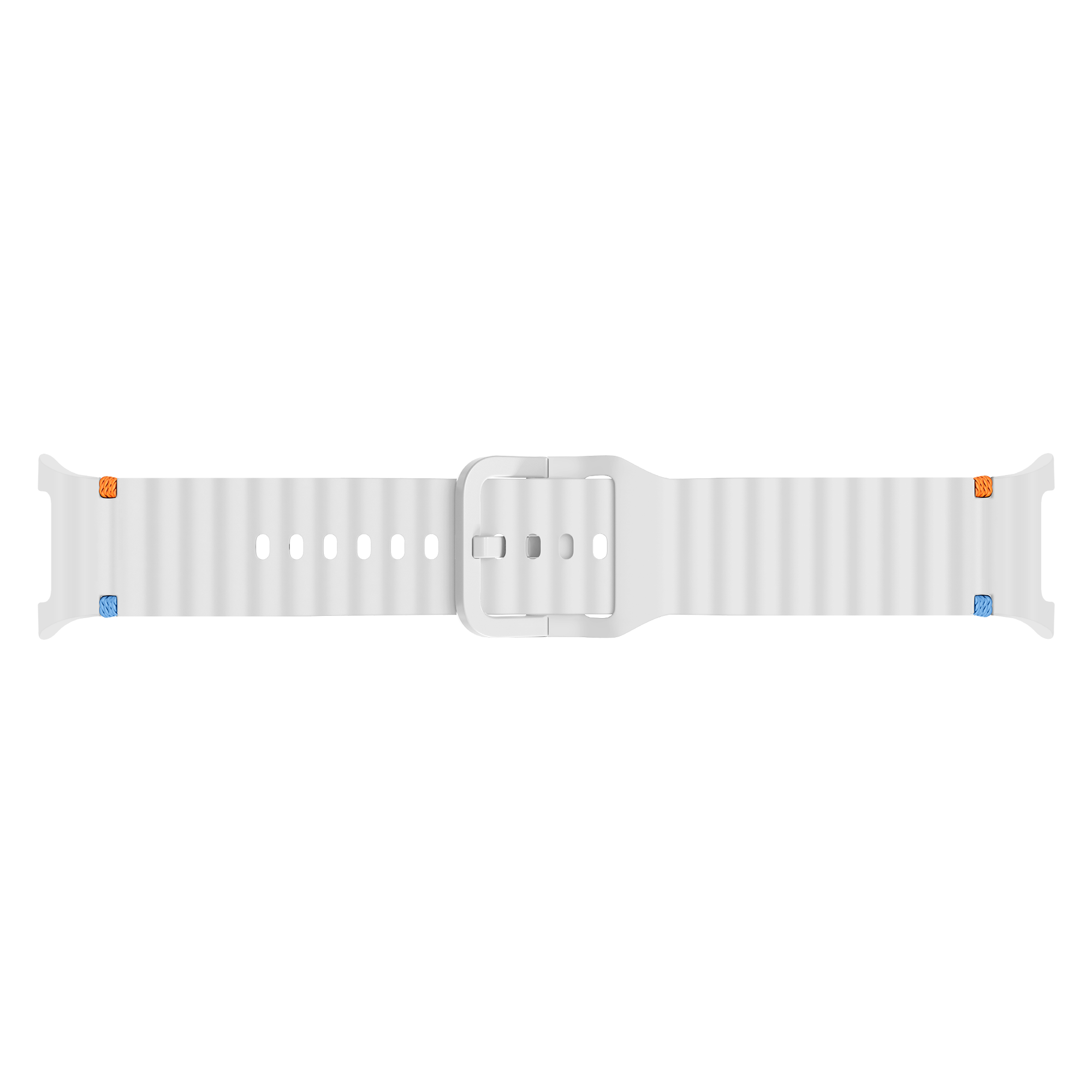 Samsung Galaxy Watch 8 - 40mm Wave Silicone Strap (White)