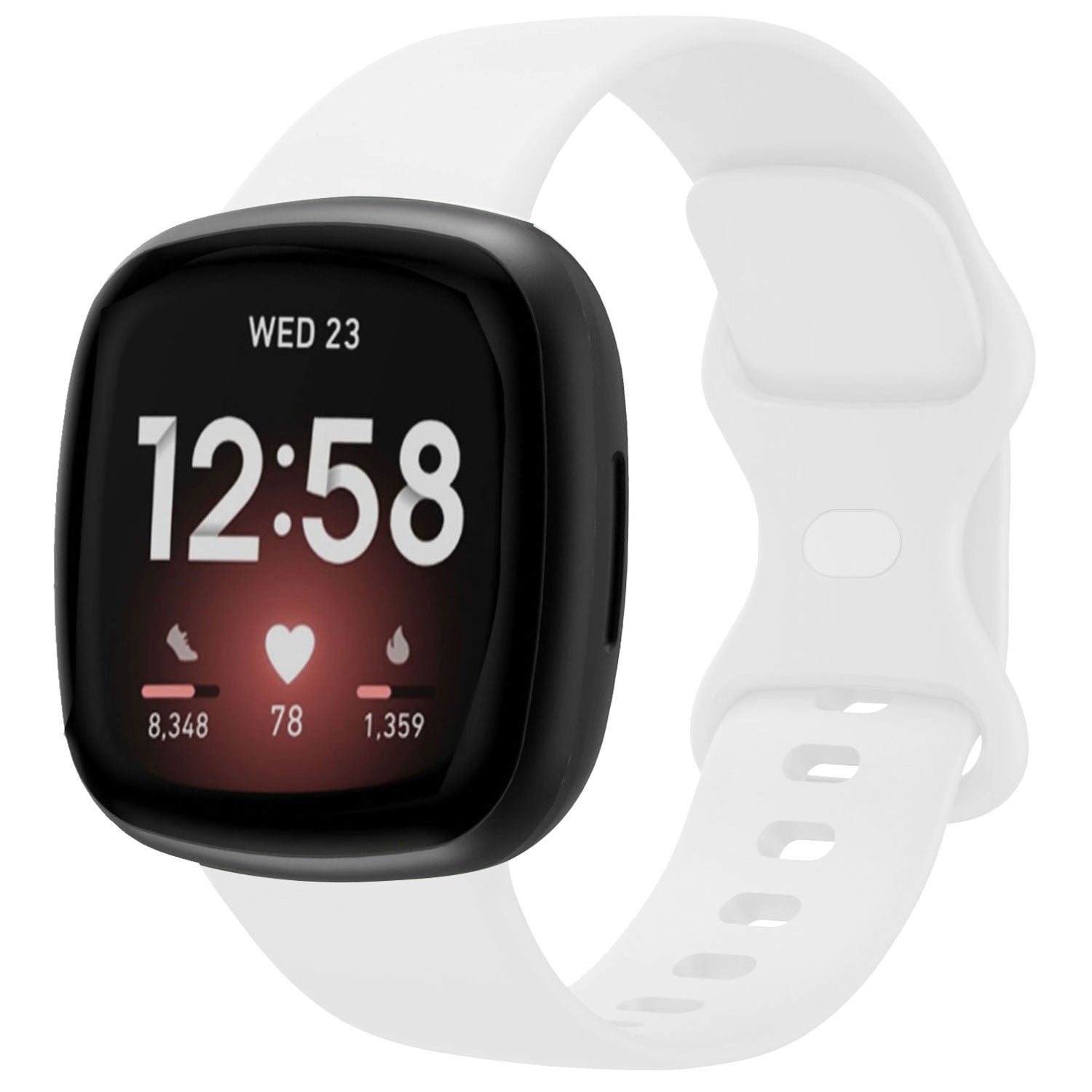 Fitbit Sense Silicone Strap Classic (White) - Main Image