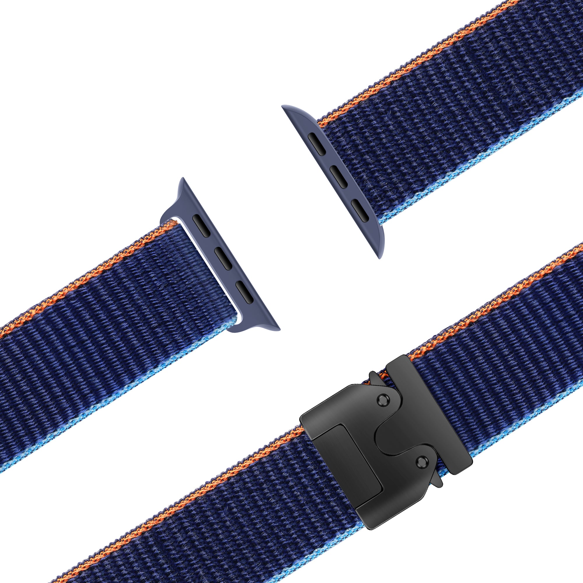 Bandz Apple Watch Nylon Strap 'Classic' with P-Buckle (Dark Blue)