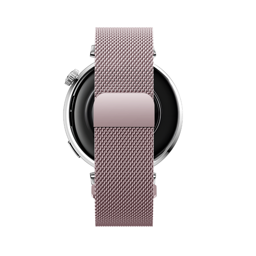 Bandz Huawei Watch GT 5 Pro - 42mm Milanese Strap 'Easy fit' (Pink)