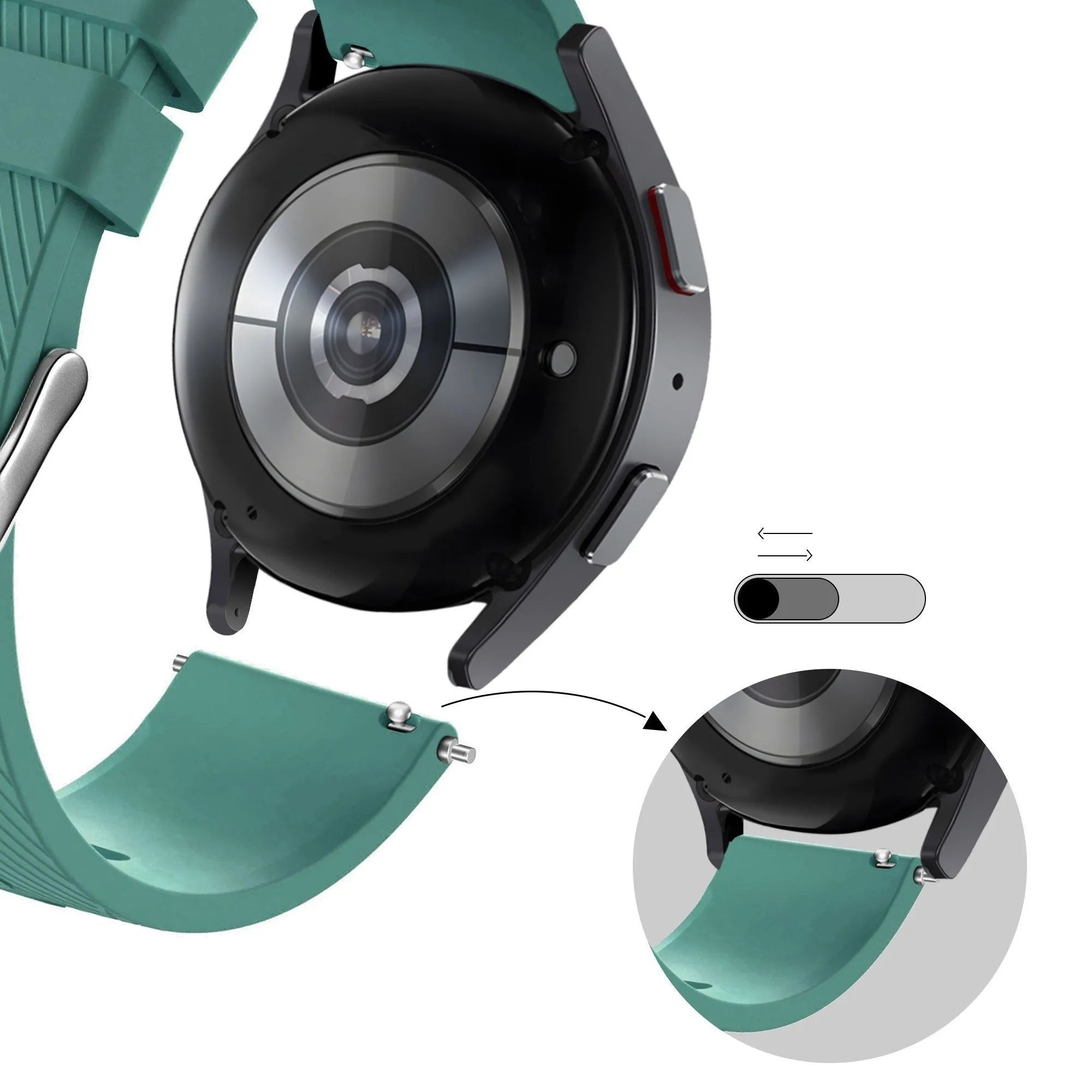 Bandz Coros Apex 2 Silicone Strap 'Deluxe' (Viridian)