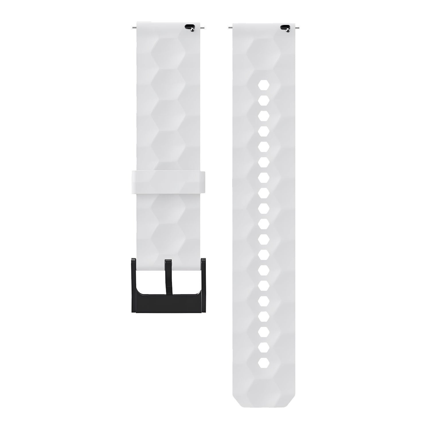 Redmi Watch 5 Lite Silicone Hexa Strap (White)