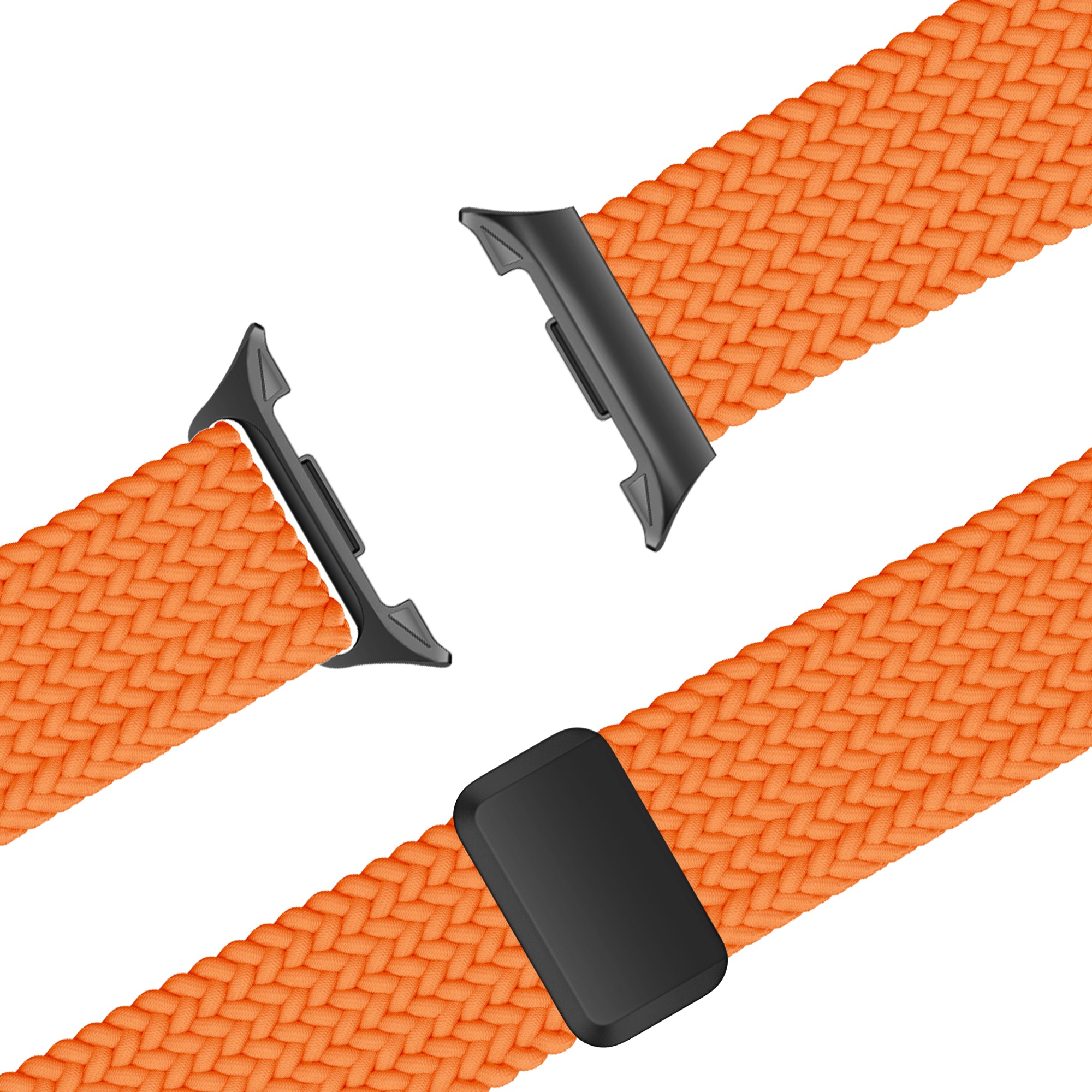 Bandz Samsung Galaxy Watch 8 - 44mm Magnetic Braided Strap (Orange)