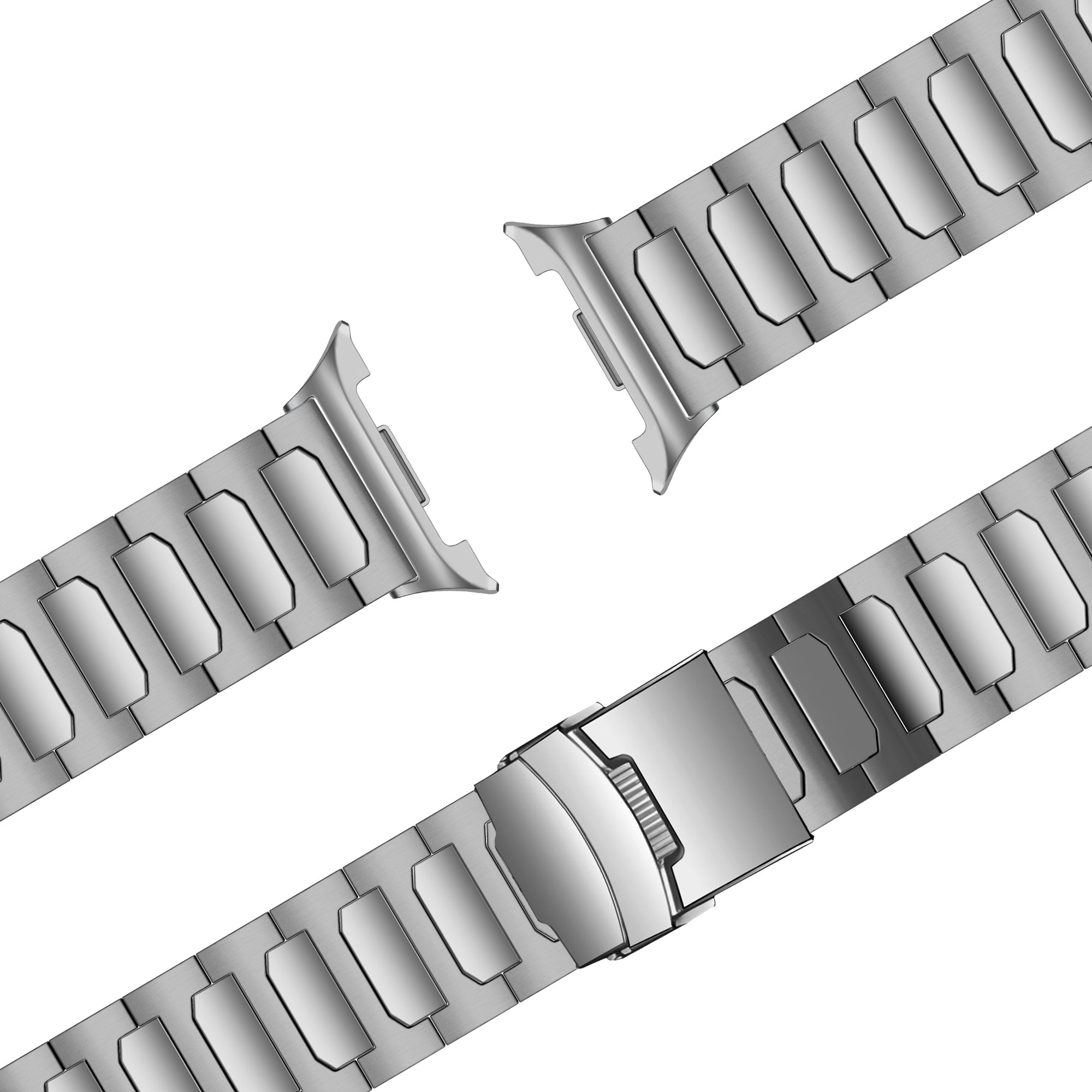 Bandz Samsung Galaxy Watch 8 - 40mm Titanium Strap 'Deluxe' (Silver)