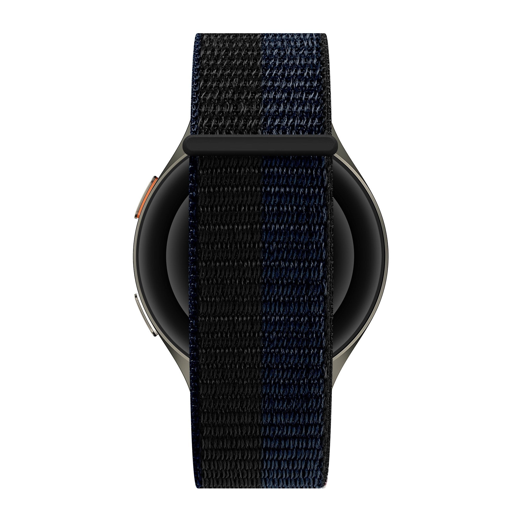 Bandz Samsung Galaxy Watch 4 Classic 46mm Nylon Strap 'Easy Fit' (Black/Blue)