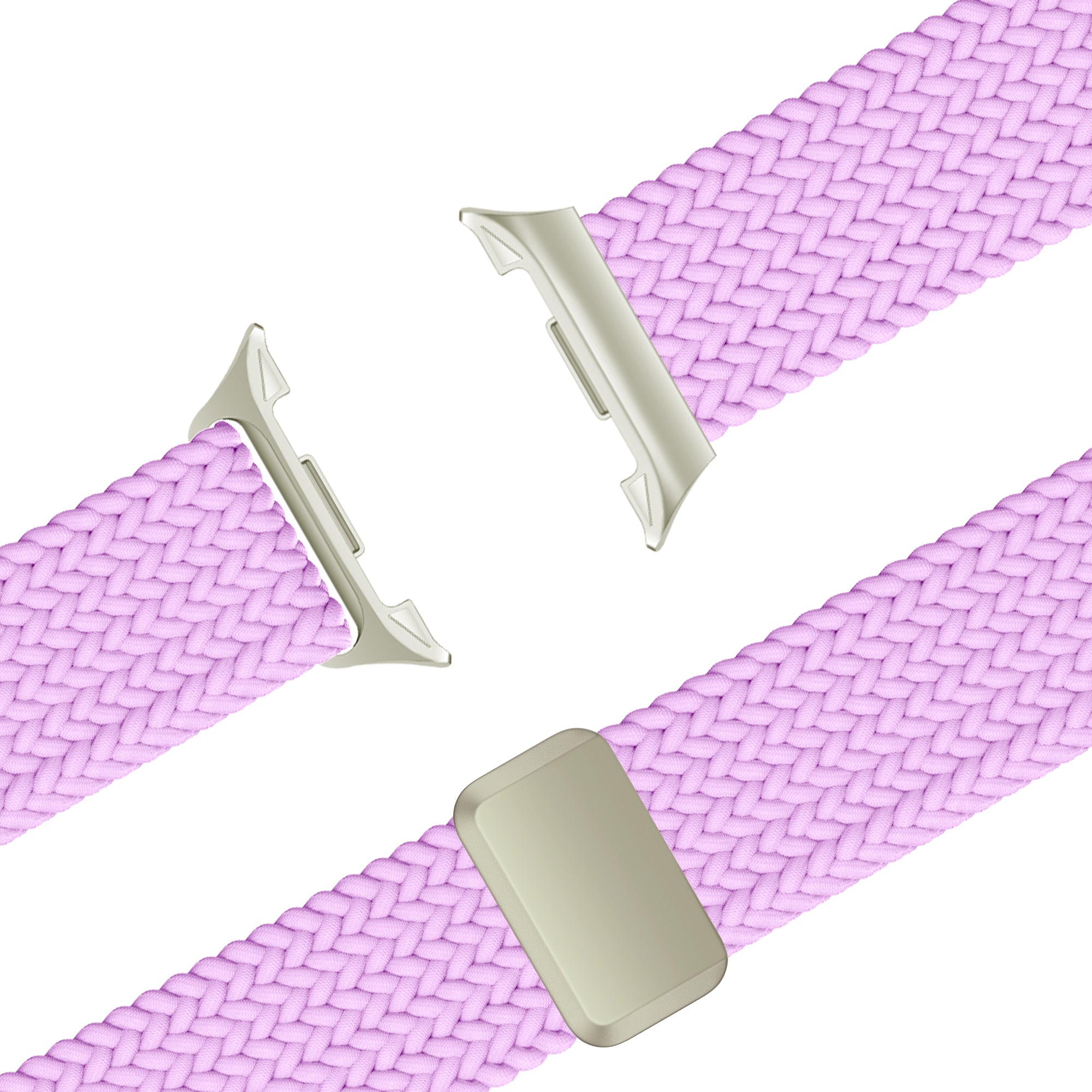 Bandz Samsung Galaxy Watch 8 - 44mm Magnetic Braided Strap (Lilac)