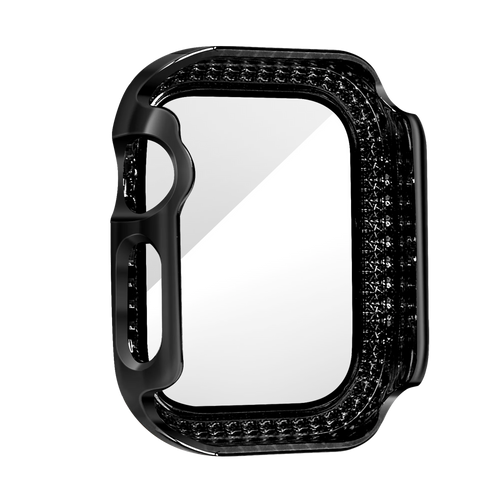 Bandz Apple Watch 10/11 - 42mm Diamond Case with Glass (Black)