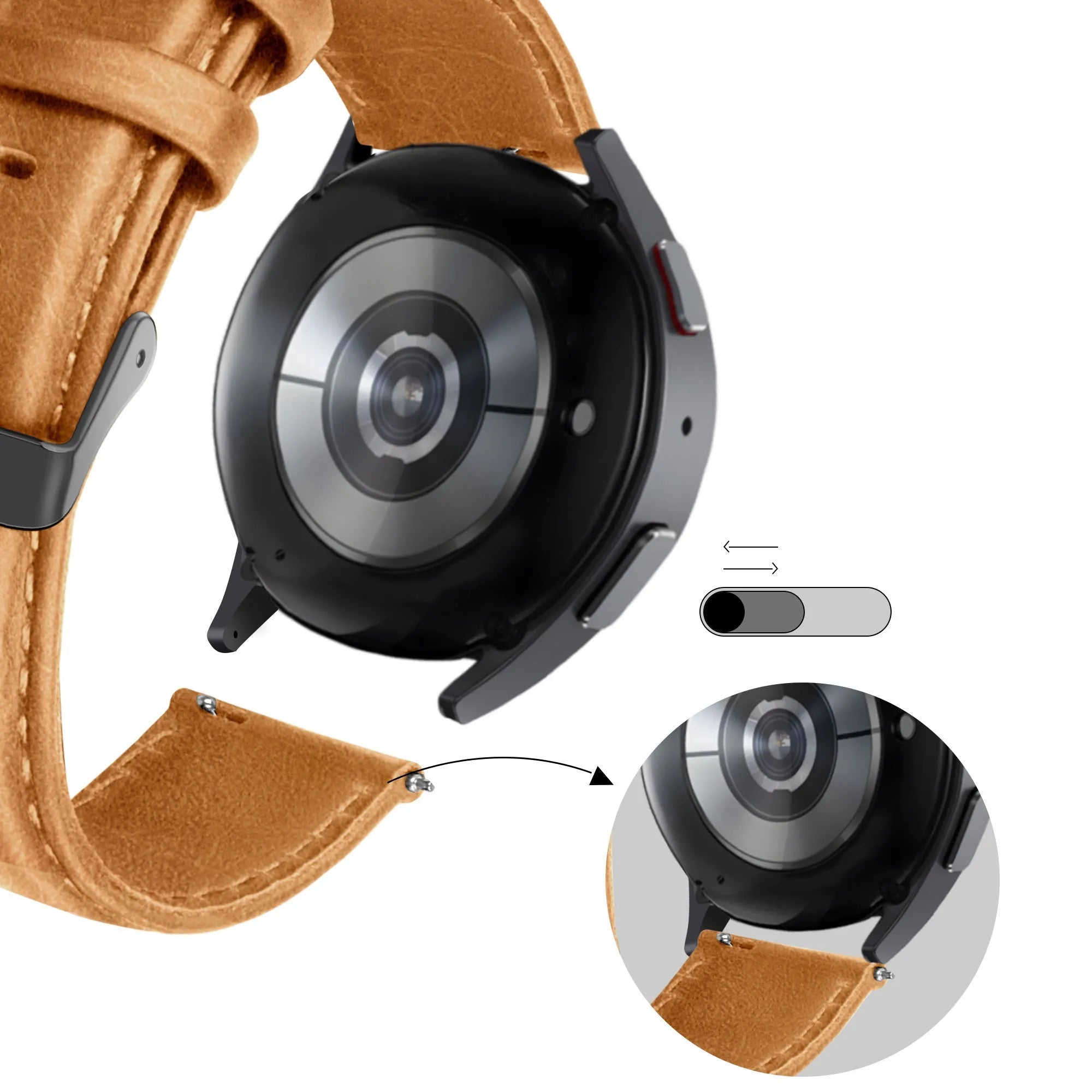 Bandz Coros Pace 2 Leather Strap 'Classic' (Brown)