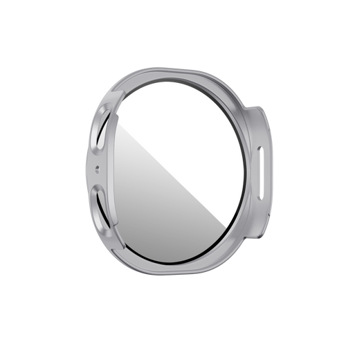 Bandz Samsung Galaxy Watch 8 - 44mm PC Cover with Glass (Silver)