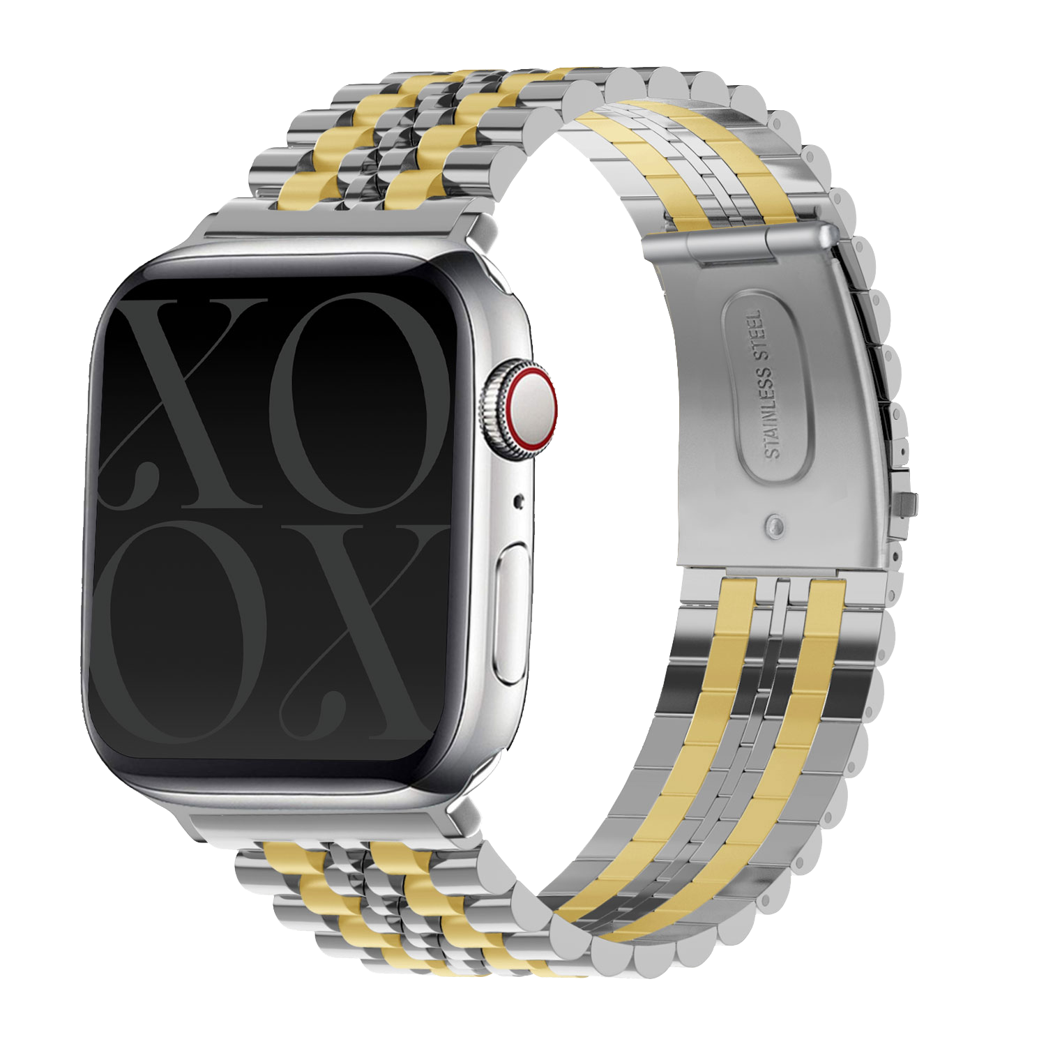 xoxo Wildhearts Apple Watch Steel Strap (Silver/Gold)