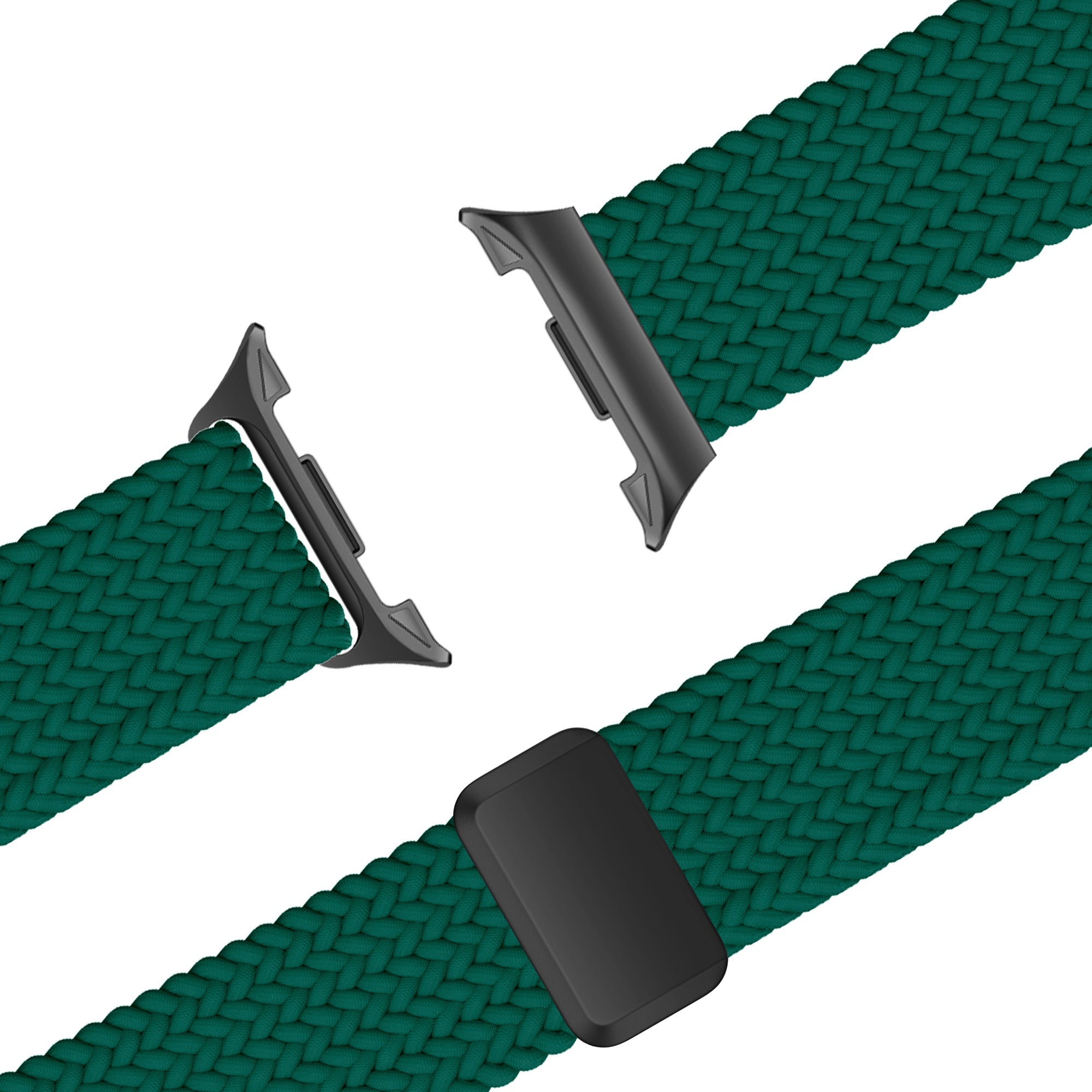 Bandz Samsung Galaxy Watch 8 - 44mm Magnetic Braided Strap (Green)