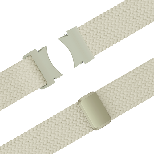 Bandz Samsung Galaxy Watch 6 - 44mm Braided Strap 'Easy Fit' (Starlight)